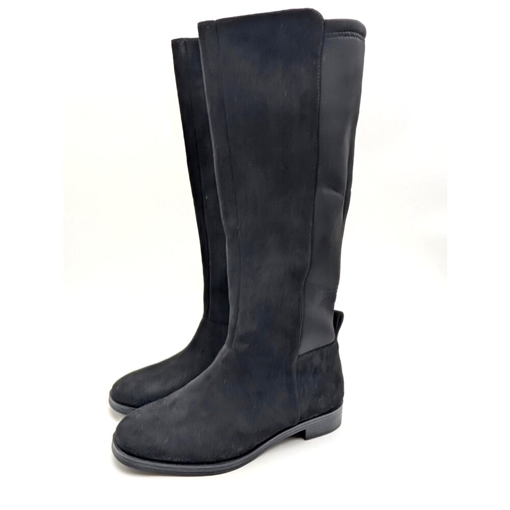 Splendid Manny Knee High Riding Boots Round Toe Women's Black Size US6M EU36